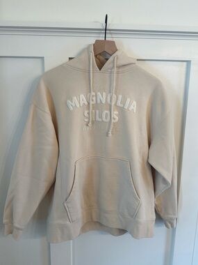Magnolia Womens Cream Hoodie - Cozy Pullover Sweatshirt